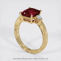 3.07 Ct. Gemstone Ring, 18K Yellow Gold 2
