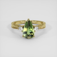 2.61 Ct. Alexandrite Ring, 18K Yellow Gold 1