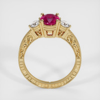 1.24 Ct. Ruby Ring, 18K Yellow Gold 3