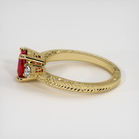 1.20 Ct. Ruby Ring, 18K Yellow Gold 4