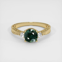 1.13 Ct. Sapphire Ring, 18K Yellow Gold 1