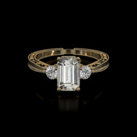 1.48 Ct. Sapphire Ring, 18K Yellow Gold 1