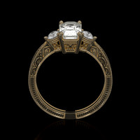 1.48 Ct. Sapphire Ring, 18K Yellow Gold 3