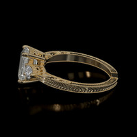 1.48 Ct. Sapphire Ring, 18K Yellow Gold 4
