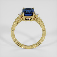 3.80 Ct. Blue Sapphire Ring, 18K Yellow Gold 3