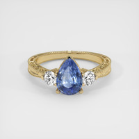 1.08 Ct. Sapphire Ring, 18K Yellow Gold 1