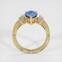 1.08 Ct. Blue Sapphire Ring, 18K Yellow Gold 3