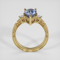 2.57 Ct. Bi Color Sapphire Ring, 18K Yellow Gold 3