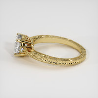 1.30 Ct. White Sapphire Ring, 18K Yellow Gold 4