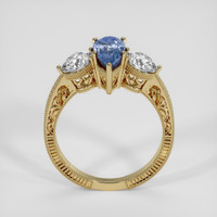 2.55 Ct. Blue Sapphire Ring, 18K Yellow Gold 3