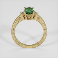 1.16 Ct. Green Sapphire Ring, 18K Yellow Gold 3