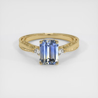 1.95 Ct. Bi Color Sapphire Ring, 18K Yellow Gold 1