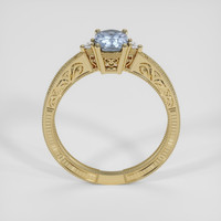 1.03 Ct. Bluish Grey Sapphire Ring, 18K Yellow Gold 3