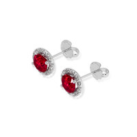 1.78 Ct.Tw. Ruby Earrings, Platinum 950 3