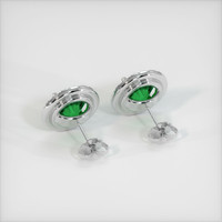 <span>1.64</span>&nbsp;<span class="tooltip-light">Ct.Tw.<span class="tooltiptext">Total Carat Weight</span></span> Emerald Earrings, Platinum 950 4