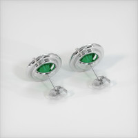 <span>1.86</span>&nbsp;<span class="tooltip-light">Ct.Tw.<span class="tooltiptext">Total Carat Weight</span></span> Emerald  Earring - Platinum 950