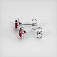 <span>0.73</span>&nbsp;<span class="tooltip-light">Ct.Tw.<span class="tooltiptext">Total Carat Weight</span></span> Ruby Earrings, Platinum 950 3