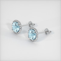 <span>1.79</span>&nbsp;<span class="tooltip-light">Ct.Tw.<span class="tooltiptext">Total Carat Weight</span></span> Gemstone Earrings, Platinum 950 2