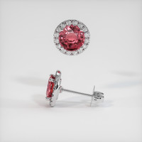 <span>1.96</span>&nbsp;<span class="tooltip-light">Ct.Tw.<span class="tooltiptext">Total Carat Weight</span></span> Sapphire Earrings, Platinum 950 2
