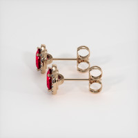 <span>0.73</span>&nbsp;<span class="tooltip-light">Ct.Tw.<span class="tooltiptext">Total Carat Weight</span></span> Ruby Earrings, 14K Rose Gold 3