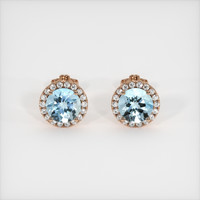 <span>1.79</span>&nbsp;<span class="tooltip-light">Ct.Tw.<span class="tooltiptext">Total Carat Weight</span></span> Gemstone Earrings, 14K Rose Gold 1