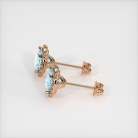 <span>1.79</span>&nbsp;<span class="tooltip-light">Ct.Tw.<span class="tooltiptext">Total Carat Weight</span></span> Gemstone Earrings, 14K Rose Gold 3