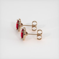 <span>2.12</span> <span class="tooltip-light">Ct.Tw.<span class="tooltiptext">Total Carat Weight</span></span> Ruby Earrings, 14K Rose Gold 3