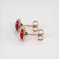 <span>1.16</span>&nbsp;<span class="tooltip-light">Ct.Tw.<span class="tooltiptext">Total Carat Weight</span></span> Ruby Earrings, 14K Rose Gold 3