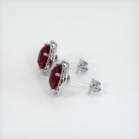 <span>1.62</span> <span class="tooltip-light">Ct.Tw.<span class="tooltiptext">Total Carat Weight</span></span> Ruby Earrings, 14K White Gold 3