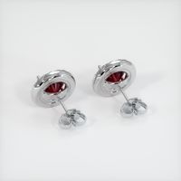 <span>1.62</span>&nbsp;<span class="tooltip-light">Ct.Tw.<span class="tooltiptext">Total Carat Weight</span></span> Ruby Earrings, 14K White Gold 4