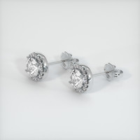 <span>1.86</span>&nbsp;<span class="tooltip-light">Ct.Tw.<span class="tooltiptext">Total Carat Weight</span></span> White Sapphire Earrings, 14K White Gold 2
