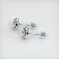 <span>1.86</span> <span class="tooltip-light">Ct.Tw.<span class="tooltiptext">Total Carat Weight</span></span> White Sapphire Earrings, 14K White Gold 3