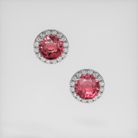 <span>1.96</span>&nbsp;<span class="tooltip-light">Ct.Tw.<span class="tooltiptext">Total Carat Weight</span></span> Sapphire Earrings, 14K White Gold 1