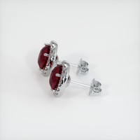 <span>1.62</span> <span class="tooltip-light">Ct.Tw.<span class="tooltiptext">Total Carat Weight</span></span> Ruby Earrings, 18K White Gold 3