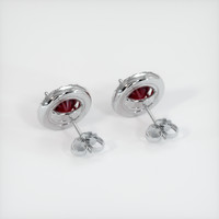 <span>1.62</span> <span class="tooltip-light">Ct.Tw.<span class="tooltiptext">Total Carat Weight</span></span> Ruby Earrings, 18K White Gold 4