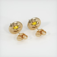 <span>1.59</span>&nbsp;<span class="tooltip-light">Ct.Tw.<span class="tooltiptext">Total Carat Weight</span></span> Yellow Sapphire Earrings, 14K Yellow Gold 4