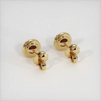 <span>1.07</span> <span class="tooltip-light">Ct.Tw.<span class="tooltiptext">Total Carat Weight</span></span> Ruby Earrings, 14K Yellow Gold 4
