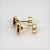 <span>1.37</span> <span class="tooltip-light">Ct.Tw.<span class="tooltiptext">Total Carat Weight</span></span> Ruby Earrings, 14K Yellow Gold 3