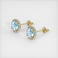 <span>1.79</span>&nbsp;<span class="tooltip-light">Ct.Tw.<span class="tooltiptext">Total Carat Weight</span></span> Gemstone Earrings, 14K Yellow Gold 2