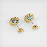 <span>0.92</span>&nbsp;<span class="tooltip-light">Ct.Tw.<span class="tooltiptext">Total Carat Weight</span></span> Gemstone Earrings, 14K Yellow Gold 4