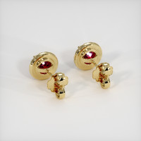 <span>0.95</span>&nbsp;<span class="tooltip-light">Ct.Tw.<span class="tooltiptext">Total Carat Weight</span></span> Ruby Earrings, 14K Yellow Gold 4