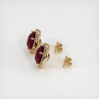 <span>1.62</span> <span class="tooltip-light">Ct.Tw.<span class="tooltiptext">Total Carat Weight</span></span> Ruby Earrings, 18K Yellow Gold 3