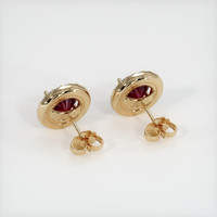 <span>1.62</span> <span class="tooltip-light">Ct.Tw.<span class="tooltiptext">Total Carat Weight</span></span> Ruby Earrings, 18K Yellow Gold 4