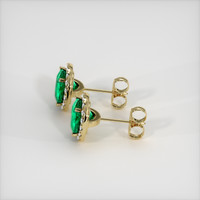 <span>2.99</span> <span class="tooltip-light">Ct.Tw.<span class="tooltiptext">Total Carat Weight</span></span> Emerald Earrings, 18K Yellow Gold 3