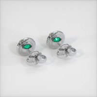 <span>0.91</span>&nbsp;<span class="tooltip-light">Ct.Tw.<span class="tooltiptext">Total Carat Weight</span></span> Emerald Earrings, 18K Yellow Gold 4