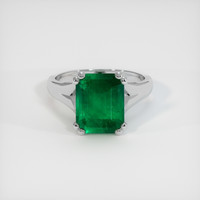 3.70 Ct. Emerald Ring, Platinum 950 1