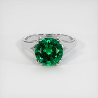 2.87 Ct. Emerald   Ring, Platinum 950 1