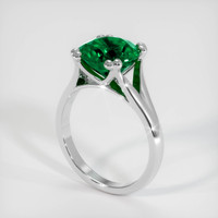 2.87 Ct. Emerald   Ring, Platinum 950 2