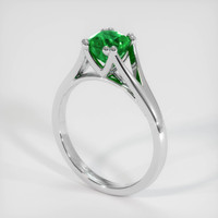 0.94 Ct. Emerald Ring, Platinum 950 2