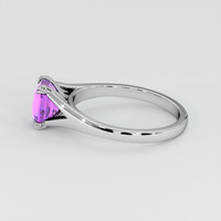1.53 Ct. Pinkish Purple Sapphire Ring, Platinum 950 4